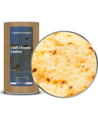 Crackerscompany 1 x 200g 100% cheese crisps handmade in Germany from Gauda cheese with a spicy chili pepper flavor and gluten-free for allergy sufferers. Protein content: 43%