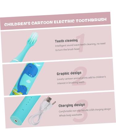 Hoement Electric Children's Toothbrush Set - Portable & Kid-Friendly Oral Care Accessories - Blue 1 Pack - Buy Online on GoSupps.com