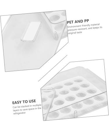 Zerodeko 1pc Egg Storage Box Refrigerator Fridge Organiser Boxes Food Storage Case Drawer re-usable 32.5x22.5cm Assorted Color - Buy Online on GoSupps.com