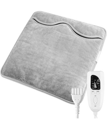 Electric Foot Warmer with 6 Heat Levels & Timers | Washable 40x40cm Heat Pad for Back Pain Relief | EU Plug International Shipping - Buy Online on GoSupps.com