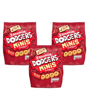 Snack Bundle Consisting of Jammie Dodgers Minis Raspberry 6 x 20g (3 Pack)