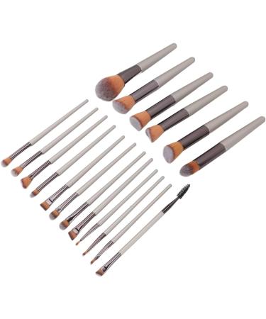 Cosmetic Applicator Different Shapes Cosmetic Brush Set Multi-Purpose Soft and Silky 18 Pieces for Eye Shadow and Eyelashes - Buy Online on GoSupps.com