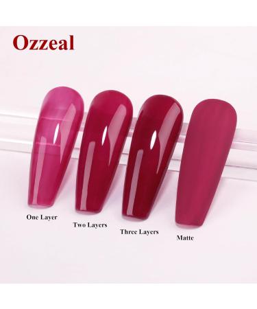 Jelly Gel Nail Polish Rose Red Jelly Nail Polish Gel Translucent Sheer Spring Summer Nail Gel Polish Soak off UV LED Light for Nail Art Manicure 0.5 Fl Oz Rose Red Jelly Gel - Buy Online on GoSupps.com