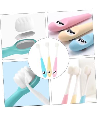 Minkissy Children's Toothbrush Set - 3D Bristles Tongue Cleaner & Oral Hygiene Tools | International Shipping - Buy Online on GoSupps.com
