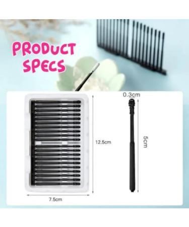 120Pcs Disposable Adhesive Ear Digging Stick for Children's Safety Ear Cleaner for Adult Spiral Ear wax removal Ear Scoop Earwax Remover Tool with Dust cover packaging - Buy Online on GoSupps.com