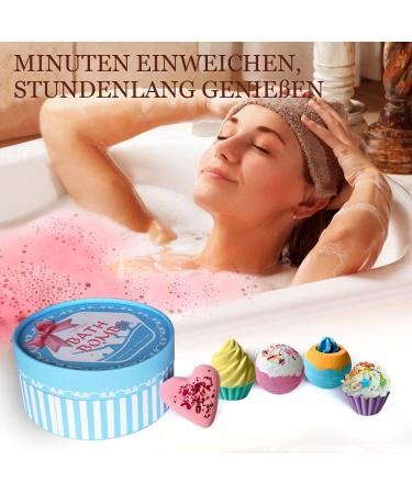 AOFMEE 6PC Bath Bomb Gift Set - Perfect Gifts for Women Kids & Moms | Bubble Bath & Bathing Balls for Birthdays Christmas & Valentine's Day - Buy Online on GoSupps.com