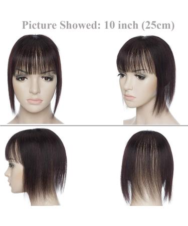 12" SEGO Hair Toppers with Fringe for Thinning Hair Women #1B Natural Black 100% Remy Real One Piece Clip in Bangs Human Hair Extension Hairpieces 150% Density (35g) - Buy Online on GoSupps.com