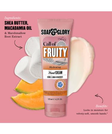 Soap & Glory Hand Food Cream - Hydrating Marshmallow & Vitamin E Moisturizer for Dry Hands - Tropical Fruit & Hibiscus Scent - 125ml - Buy Online on GoSupps.com