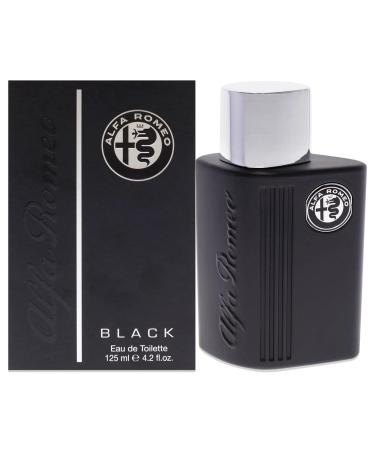 Al.fa Ro.meo BLACK Eau De Toilette (125ml) | Grapefruit Black Rose Dark Woodsy Notes | Long Lasting Perfume