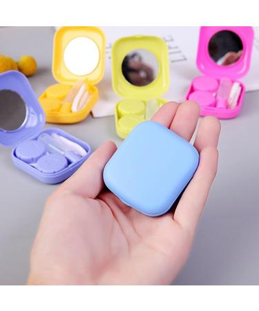 Buy Bzkser 4-Piece Contact Lenses Container Set - Travel-Ready Storage Box with Tweezers Suction Cups & Mirrors for Home & On-the-Go - Buy Online on GoSupps.com