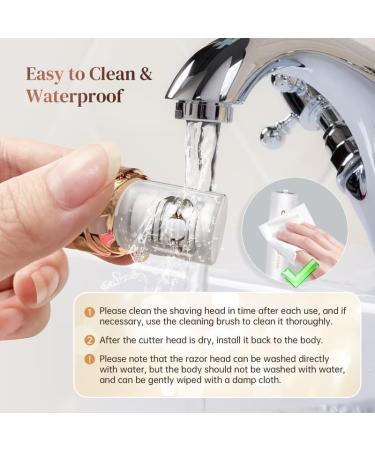 Epilator Facial Epilator Remover for Women 2 in 1 Cordless Mini Electric Facial Hair Remover with LED Light Hair Removal Device for Face Armpit Leg Arms Bikini Rosegold06 - Buy Online on GoSupps.com