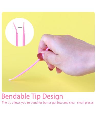Microbrush Vactop 300 PCS - Disposable Micro Applicator Brushes for Eyelash Extensions & Makeup - Purple Blue Pink - Buy Online on GoSupps.com