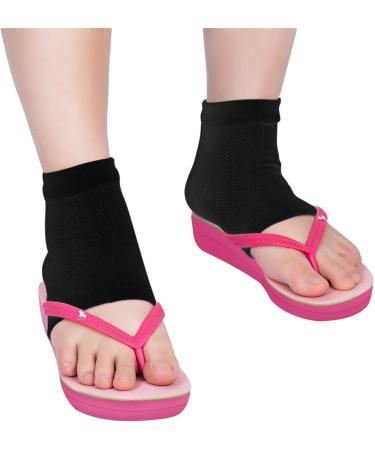 Moisturizing Gel Heel Socks 3 Pairs for Dry, Cracked Skin - Soft, Ventilated, Open Toe Design - Day & Night Care (Black, Regular Size) - Buy Online on GoSupps.com
