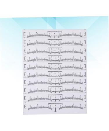 NOLITOY 100pcs Disposable Eyebrow Ruler Disposable Eyebrow Template Eyebrow Shaper Ruler Caliper Major - Buy Online on GoSupps.com
