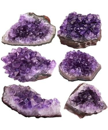 Natural Crystal Rough Stone Crafts Small Size Natural Purple Amethyst Quartz Stone Cluster Geode 1PC 150g-200g - Buy Online on GoSupps.com
