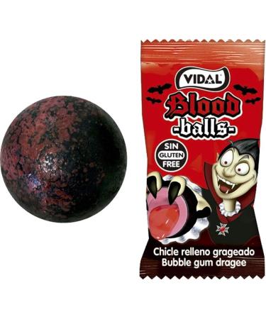 8 x Blood Balls - Scary Creepy Chewing Gum with Liquid Red Core for Halloween Horror Parties & Kids Birthdays - Buy Online on GoSupps.com