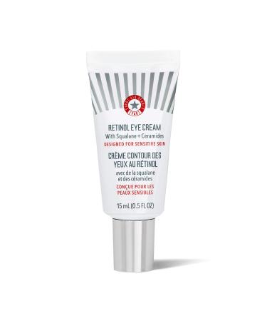 First Aid Beauty Retinol Eye Cream with Squalane + Ceramides Visibly Smooths Fine Line & Wrinkles Around the Eyes 0.5 oz.