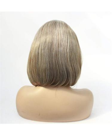 Short Straight Front Lace Wig for Women - Soft Chemical Fiber Hair with Adjustable Buckle - International Shipping Available - Buy Online on GoSupps.com