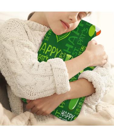 Cozy St. Patrick's Day Heat Bottle with Fluffy Cover - 2L Cloverleaf Design for Pain Relief - Buy Online on GoSupps.com