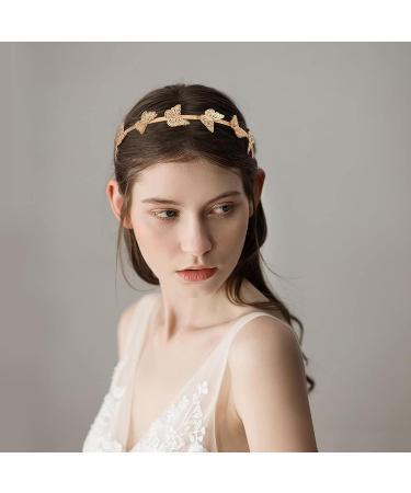 Beaupretty Butterfly Headband - Vintage Bridal Wedding Crown for Women Girls - Gold Metal Tiara Headpiece - 1 Count - Buy Online on GoSupps.com