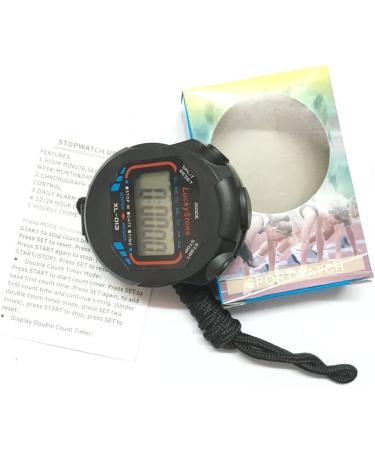 LuckyStone Digital Stopwatch Timer - Professional Handheld LCD Chronograph for Sports, Fitness Coaches & Referees - Buy Online on GoSupps.com