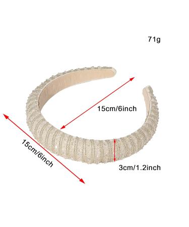 Shop Elegant Crystal Frontal Ligament Hair Bands - Pearl & Imitation Diamond Hair Accessories for Women & Girls | Perfect for Parties & Weddings - Buy Online on GoSupps.com