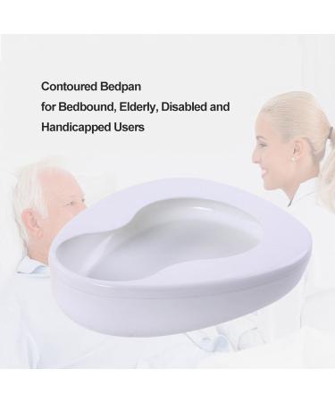 NEDLON Contoured Bedpan for Females and Men Firm Thick Stable PP Bed Pan Potty Urinals for Elderly and Bedridden Patients Home Use (Color : Blue+White) - Buy Online on GoSupps.com