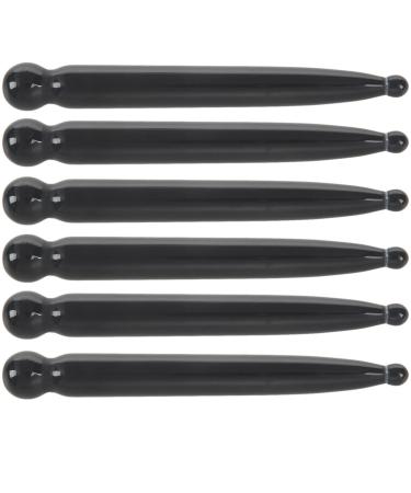 LLKOZN 6X Traditional Relax Thai Foot Massage Reflexology Stick Tool Black