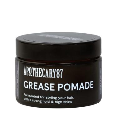 Apothecary 87 Grease Pomade | Premium Formulation | High Shine Finish Strong Hold Heavy Weight | All Hair Types | Hair Wax | 50ml