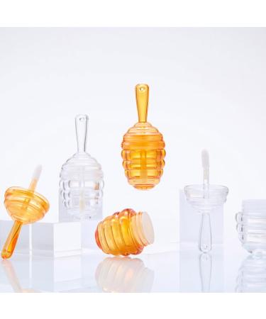 20 Pack Small Amber Honeycomb Lip Gloss Tubes Clear for Convenient Storage and Travel Use Clear - Buy Online on GoSupps.com