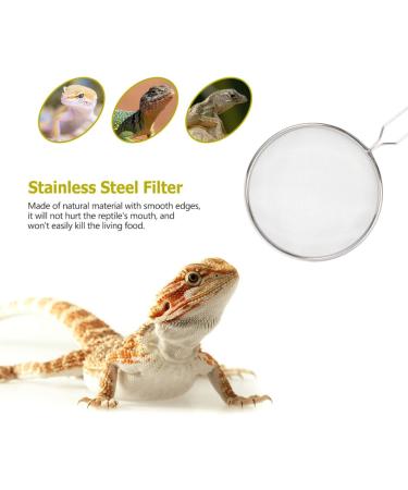 BESPORTBLE 2pcs Pet Sand Shovel Sand Filter Mesh Reptile Sand Shovel Sieve Filter Pet Supplies Reptile Supplies Reptile Cleaning Tool Filter Shovel Stainless Steel Filter 26x14cmx2pcs Silverx2pcs - Buy Online on GoSupps.com