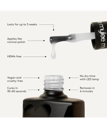 Mylee Gel Nail Polish Duo Set - Sweetheart White Red 2x10ml | UV/LED Soak-Off, Long Lasting & Easy to Apply | For Salon & Home - Buy Online on GoSupps.com