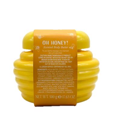 Asquith & Somerset Oh Honey! Scented Body Butter with Shea Honey Fragrance Moisturizing Skin Care 500g/17.63 oz - Buy Online on GoSupps.com