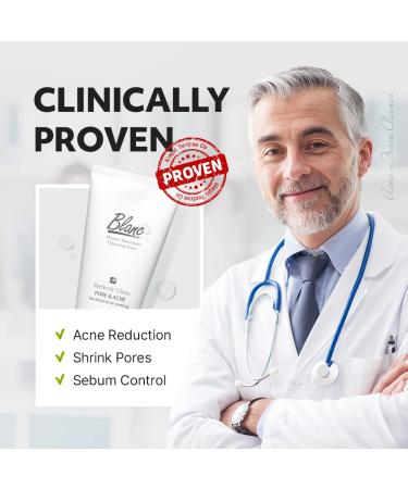 Saint Blanc Acne Treatment Face Wash 5.2 oz - Green Tea & Teatree Oil Pore Cleanser for Redness & Blackheads - Buy Online on GoSupps.com