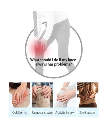 Bticx Self-Heating Wormwood Knee Braces - Black Knee Support for Injury & Pain Relief - Men and Women - Buy Online on GoSupps.com