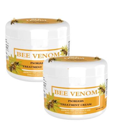 Bee Venom Psoriasis Cream Bee Venom Psoriasis Cream Honey Bee Psoriasis Cream New Zealand Bee Venom Cream Bee Venom Gel Joint and Bone Therapy Bee Venom for Arthritis Bee Venom Cream (2PC)