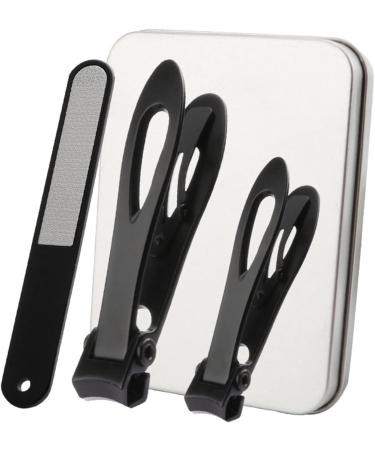 SVAASA Nail Clippers Nail Clippers Stainless Steel Two Sizes are Available Manicure Fingernail Cutter Thick Hard Toenail Scissors Tools Knife Nails (Color : Silver) - Buy Online on GoSupps.com