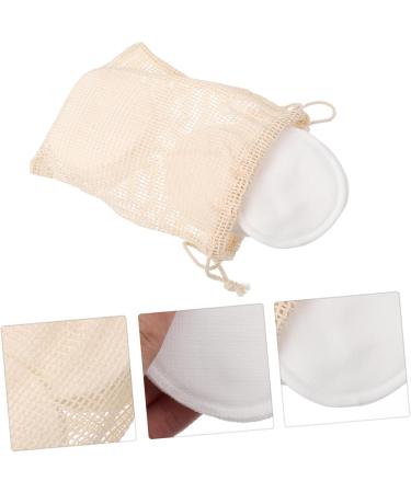 DOITOOL 1 Set Cleansing Pad Reusable Makeup Remover Pads with Holder Face Cotton Rounds Cotton Pads for Makeup Removal Reusable Facial Cotton Pads Face Wash White Bulk 8.5X8.5cm White - Buy Online on GoSupps.com