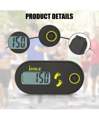 Buy 3D Pedometer - 2 Pack Mini Stepping Counter with Clip & Lanyard | Portable & App-Free for Seniors | Ideal for Walking Hiking & Sport Training - Buy Online on GoSupps.com