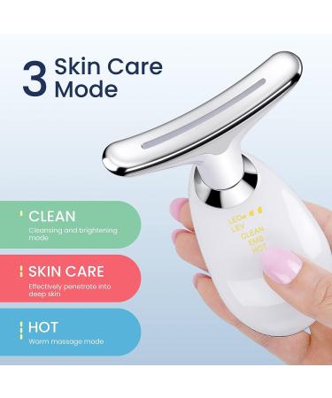 Dr. Pure Face Massager - Double Chin Remover & Neck Sculpting Tool | Portable Facial Beauty Tool for Skin Tightening, Firming, and Smoothing - White - Buy Online on GoSupps.com