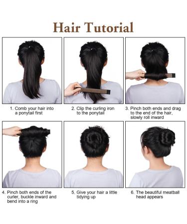 Uraqt Dutt Maker - 2-Pack Braiding Aid for Girls & Women | DIY Hair Styling Tool for All Hair Types | Coffee Color Donut Bun Maker - Buy Online on GoSupps.com