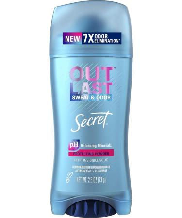 Secret Outlast Women's Antiperspirant Deodorant Invisible Solid 2.6oz (Pack of 3) - Buy Online on GoSupps.com