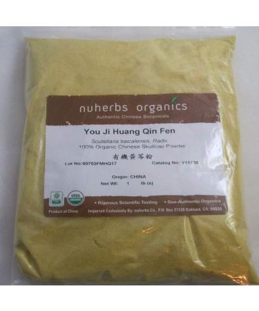 Organic Scutellaria Baicalensis Root Powder - 1 lb | Huang Qin Skullcap Root - Buy Online on GoSupps.com