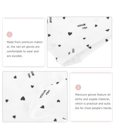 minkissy 10 Pairs Nail Gloves Fingerless Anti Uv Glove Protection Gloves for Manicures Gel Manicure Uv Gloves Uv Gloves for Gel Manicures Polyester Pattern White - Buy Online on GoSupps.com