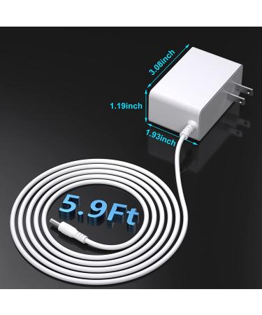 12V 3A for Mamaroo Replacement Power Cord for 4moms mamaroo 2/4  for mamaroo 2015 Infant Seat  for Rockaroo Baby Swing(UL Listed) - Buy Online on GoSupps.com