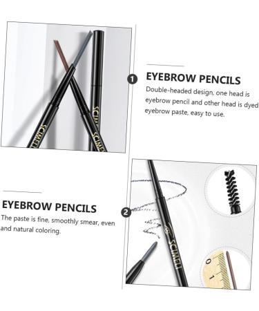 Mipcase Eyebrow Liner 2 1 Eyebrow Makeup Tools Door To Rotate Lock Cylinder Brown Eyebrow Pencils 1 count (Pack of 1) Brown - Buy Online on GoSupps.com