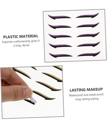 Hemoton 160 Pairs Eyeliner Reusable Double Eyelid Tapes Invisible Eye Line Strips Eyes Adhesive Tape Plastic - Buy Online on GoSupps.com