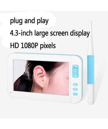 HSRG Portable Digital Otoscope - HD 1080p Ear Cleaner with 3.9mm Lens 4.3 IPS Screen & 6 LED Lights | Ideal for Adults Kids & Pets - Shop Internationally! - Buy Online on GoSupps.com