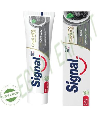 Complete 8 Charcoal Anti-Cavity Toothpaste - 2 Boxes (3.38 oz Each) | Effective Teeth Whitening & Fresh Breath | International Shipping Available - Buy Online on GoSupps.com