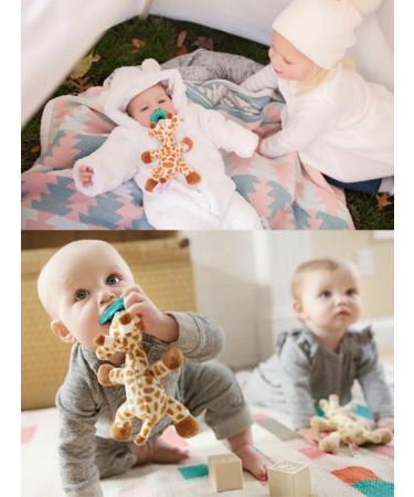 WubbaNub Giraffe Infant Pacifier 0-6 Months | Soft & Cuddly Baby Comfort - Buy Online on GoSupps.com